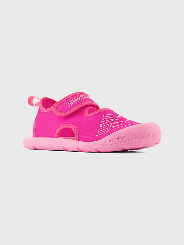 CRSR pink sandals with logo accent - 2