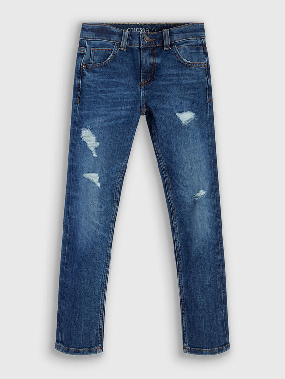 Blue skinny jeans - 1