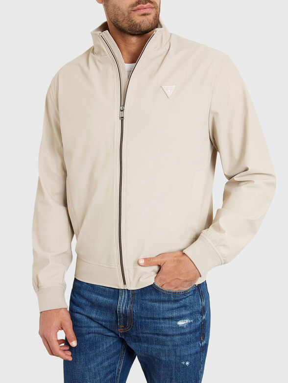 Light gray slim fit jacket - 4