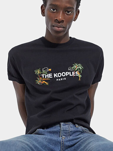 T-shirt in black color with logo print - 5