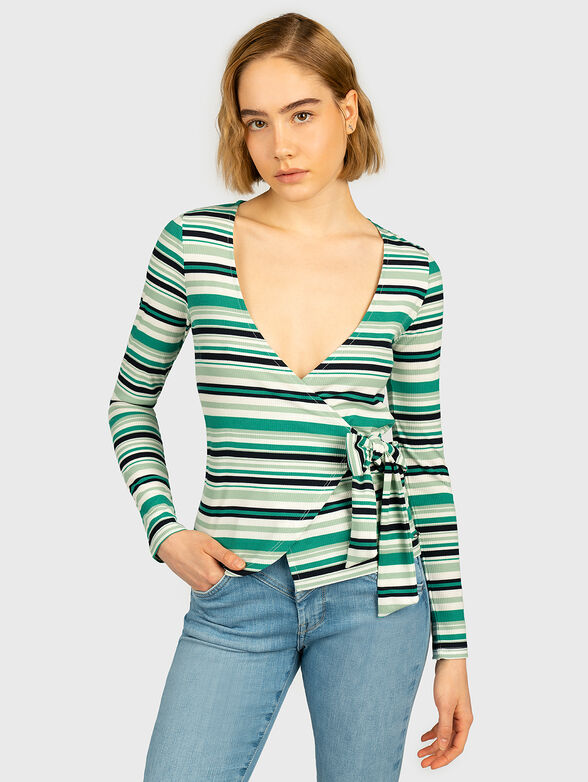 AMELIE Blouse with striped print - 1