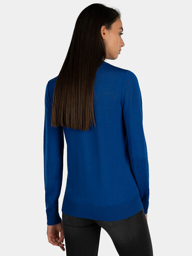 Black virgin wool sweater - 3