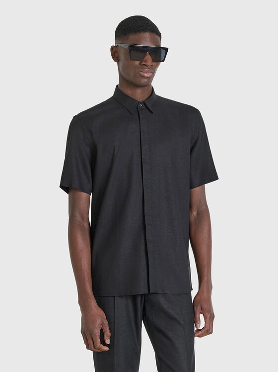 ADALIA short-sleeved linen blend shirt - 1
