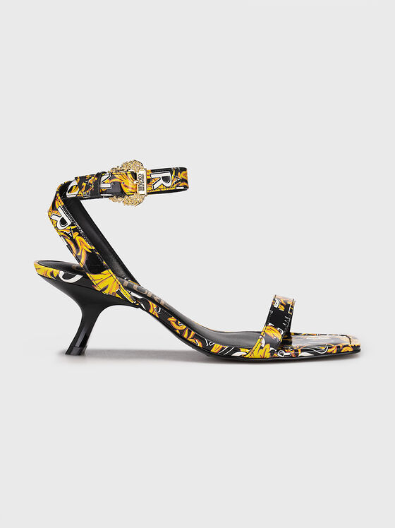 FONDO FIONA DIS. 42 black sandals with print - 1