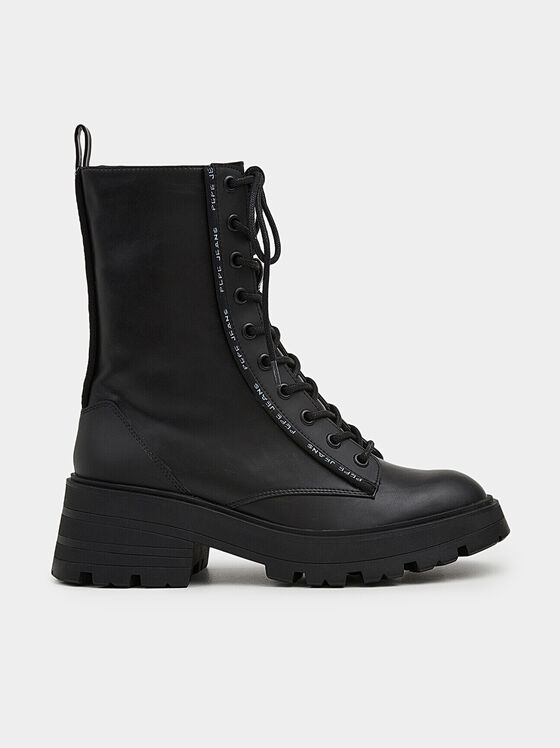 SODA ankle boots with logo detail and laces - 1
