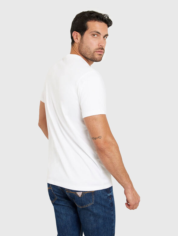 T-shirt in beige colour with triangular logo - 3