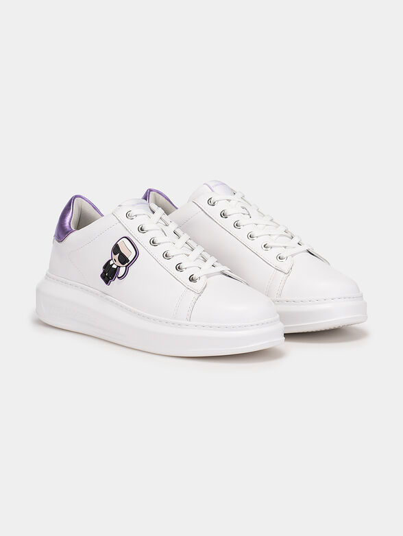 KAPRI Black sneakers with contrasting heel - 2