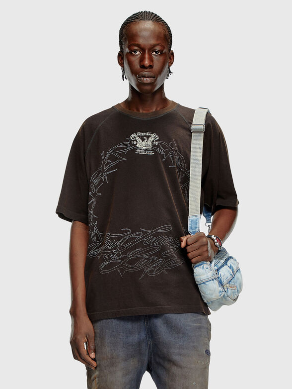 T-ROXT-Q1 cotton T-shirt in black - 1