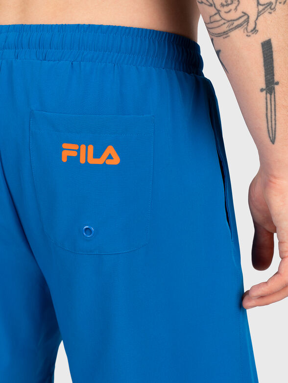 SCALEA beach shorts with contrast logo - 3