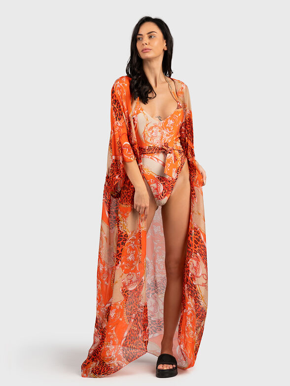 ERYN beach kimono with floral print - 1