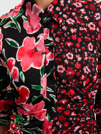 Shirt with floral print  - 4