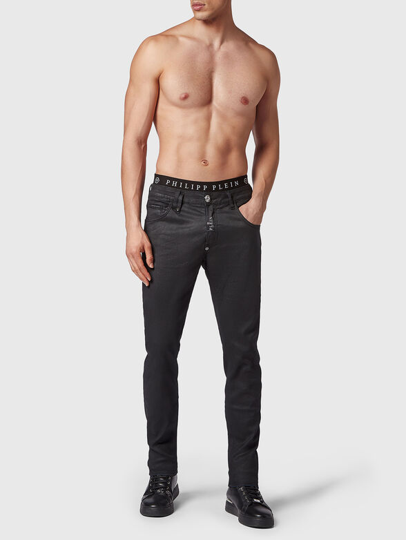 Black coated jeans - 4