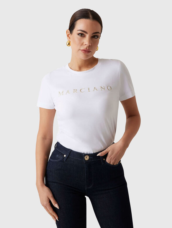 CANDY cotton t-shirt with an oval neckline - 0