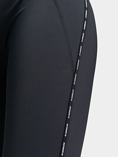 TRAIN leggings with contrasting logo detail - 4