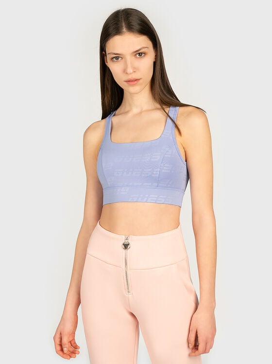 Active bra with logo print - 1