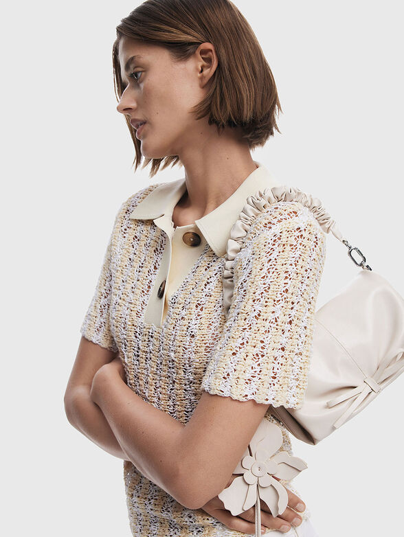 Small bag with removable handle and logo - 3