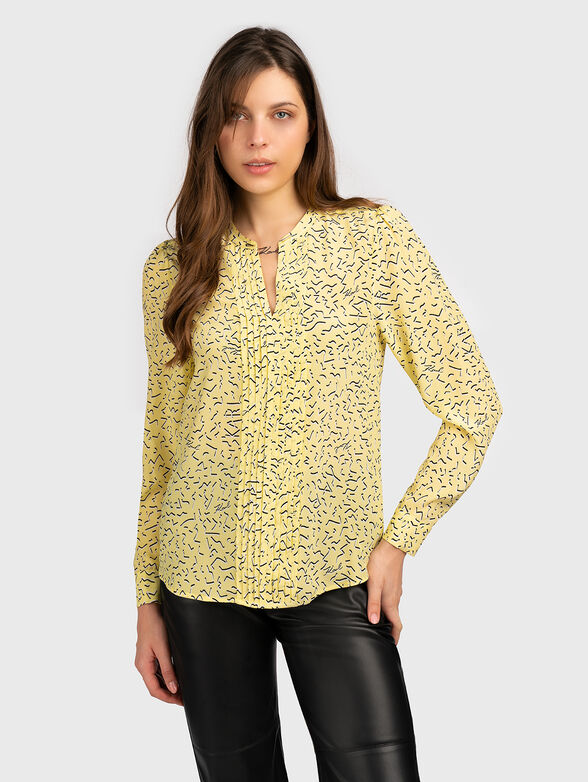 Silk shirt in yellow - 0