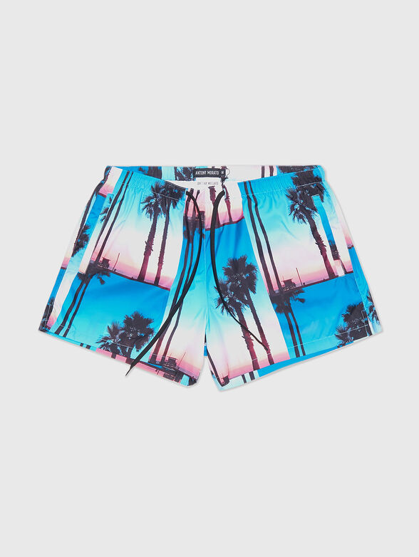 Beach shorts with multicolour print - 2