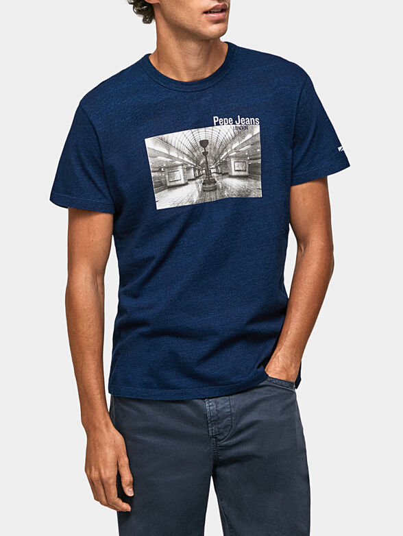 SAINT cotton T-shirt with print - 1
