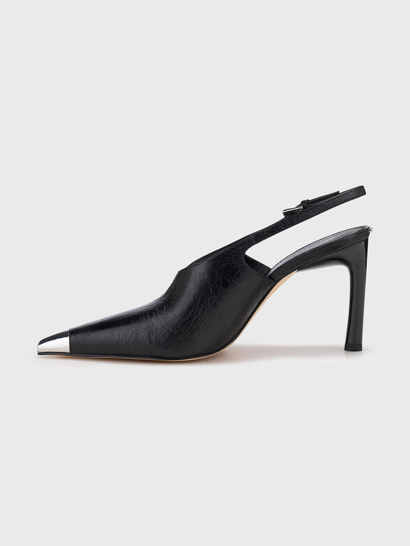 KASIA leather heeled shoes - 3