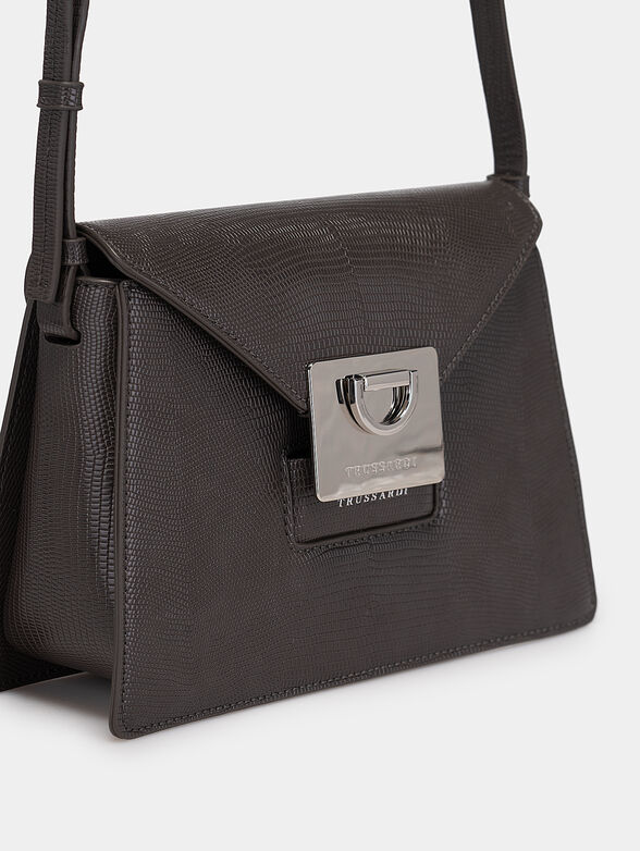 IVY black crossbody bag with metal detail - 5