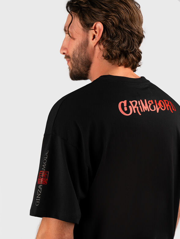 Oversized T-shirt with contrast print - 2