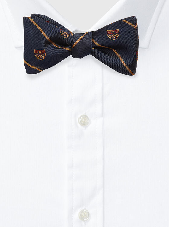 Παπιγιόν σε σκούρο μπλε με μοτίβο Preppy - 1