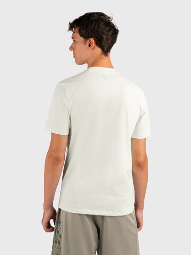 ALPHY beige T-shirt with logo accent - 3