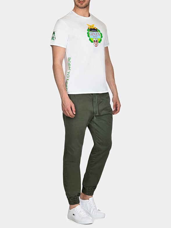 TS010 Cotton t-shirt with multicolor prints - 0