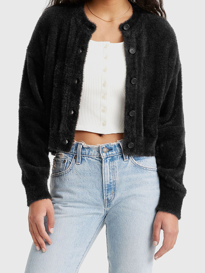 Black cardigan with buttons  - 3