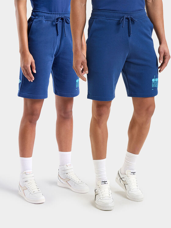 MANIFESTO black unisex sports shorts - 1