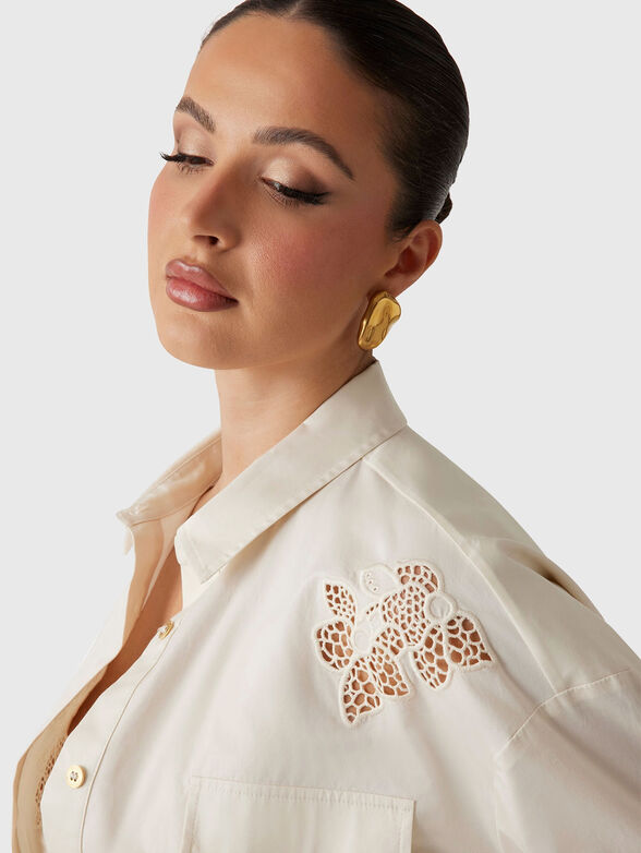 BROOKE shirt with accent embroidery - 3