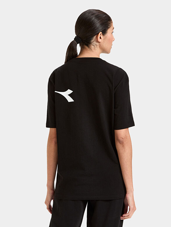 MANIFESTO black unisex T-shirt with logo print - 4