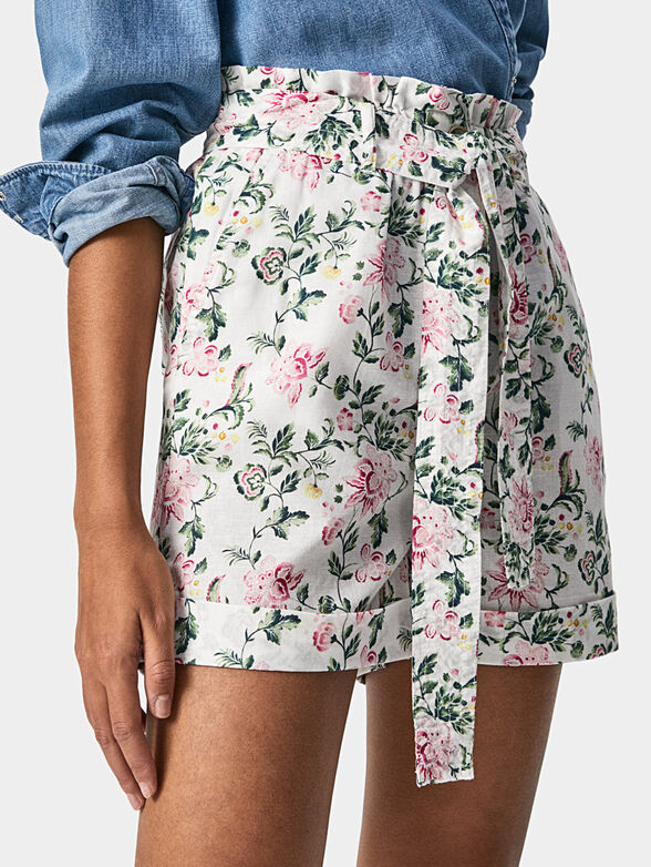 LEAH shorts with floral print - 3