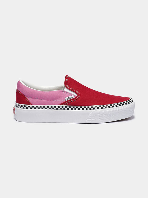 Slip-on αθλητικά παπούτσια σε κόκκινο χρώμα - 1