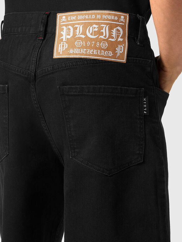 Black denim trousers SKULL&BONES - 3