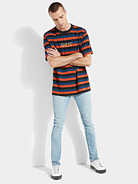WONDER STRIPE Blue unisex t-shirt - 5