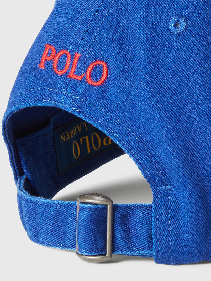 Baseball cap with contrasting logo embroidery - 2