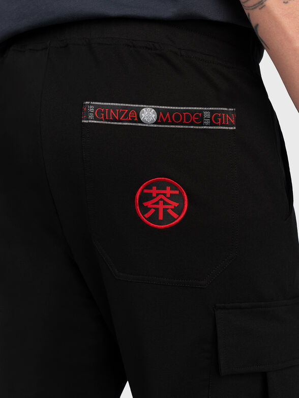 JSP002 sports pants with laces and print - 5