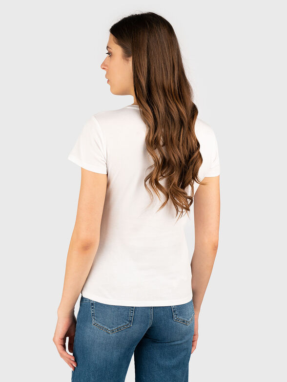 Cotton T-shirt with oval neckline - 2
