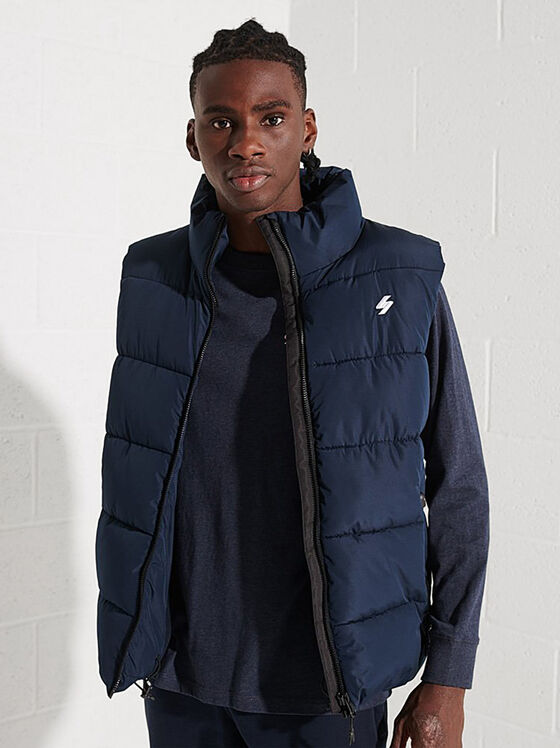 Puffer vest with pockets - 1