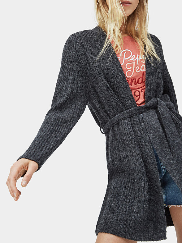 MARIAH cardigan with belt - 4