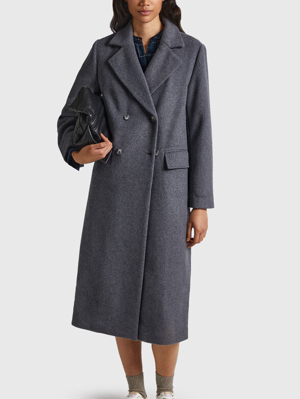 MADISON black wool blend coat  - 1