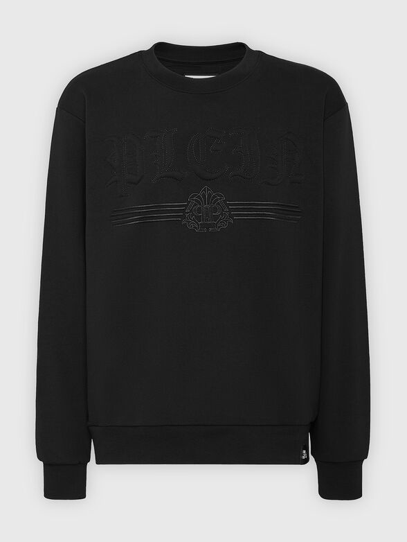 GOTHIC P round neck swetshirt in black - 1