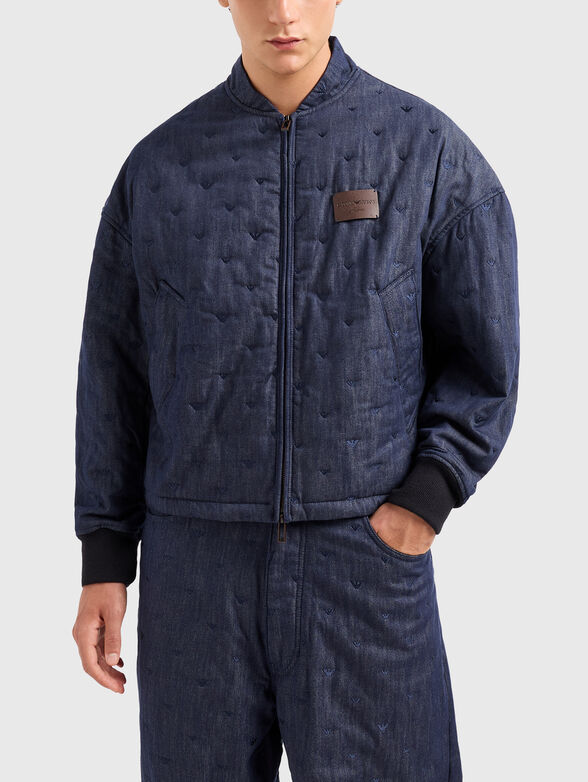 Denim jacket with embroidery  - 0