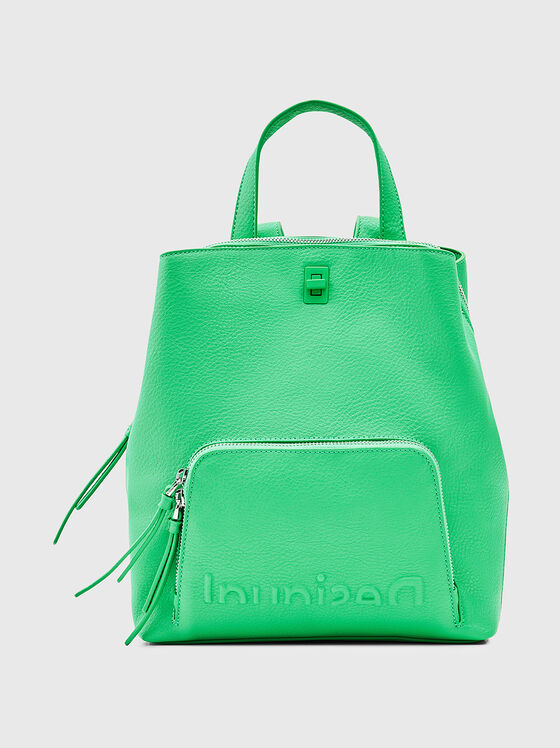 Black backpack with logo detail - 1