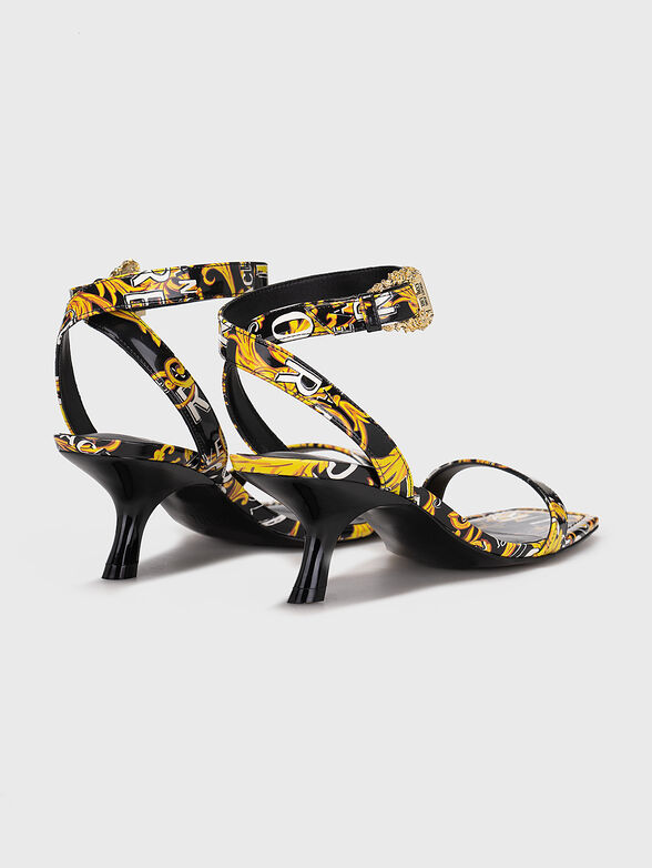FONDO FIONA DIS. 42 black sandals with print - 3