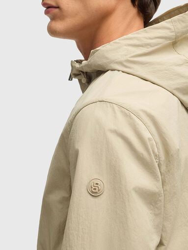 Transitional jacket with hood and logo - 5
