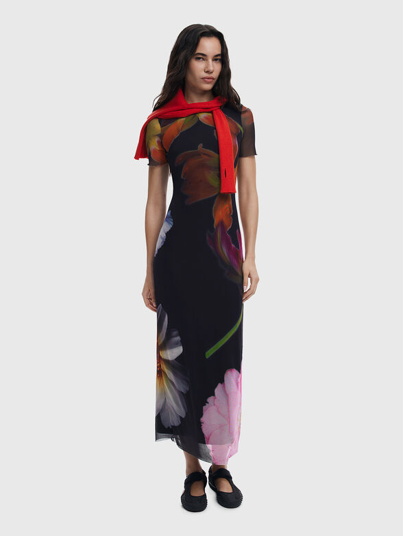 Dress with floral print - 0