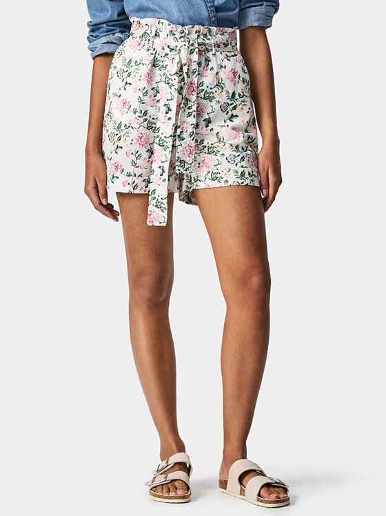 LEAH shorts with floral print - 1